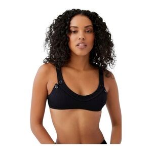 ViX Milano Iris Eyelet Bikini Top in black NWT